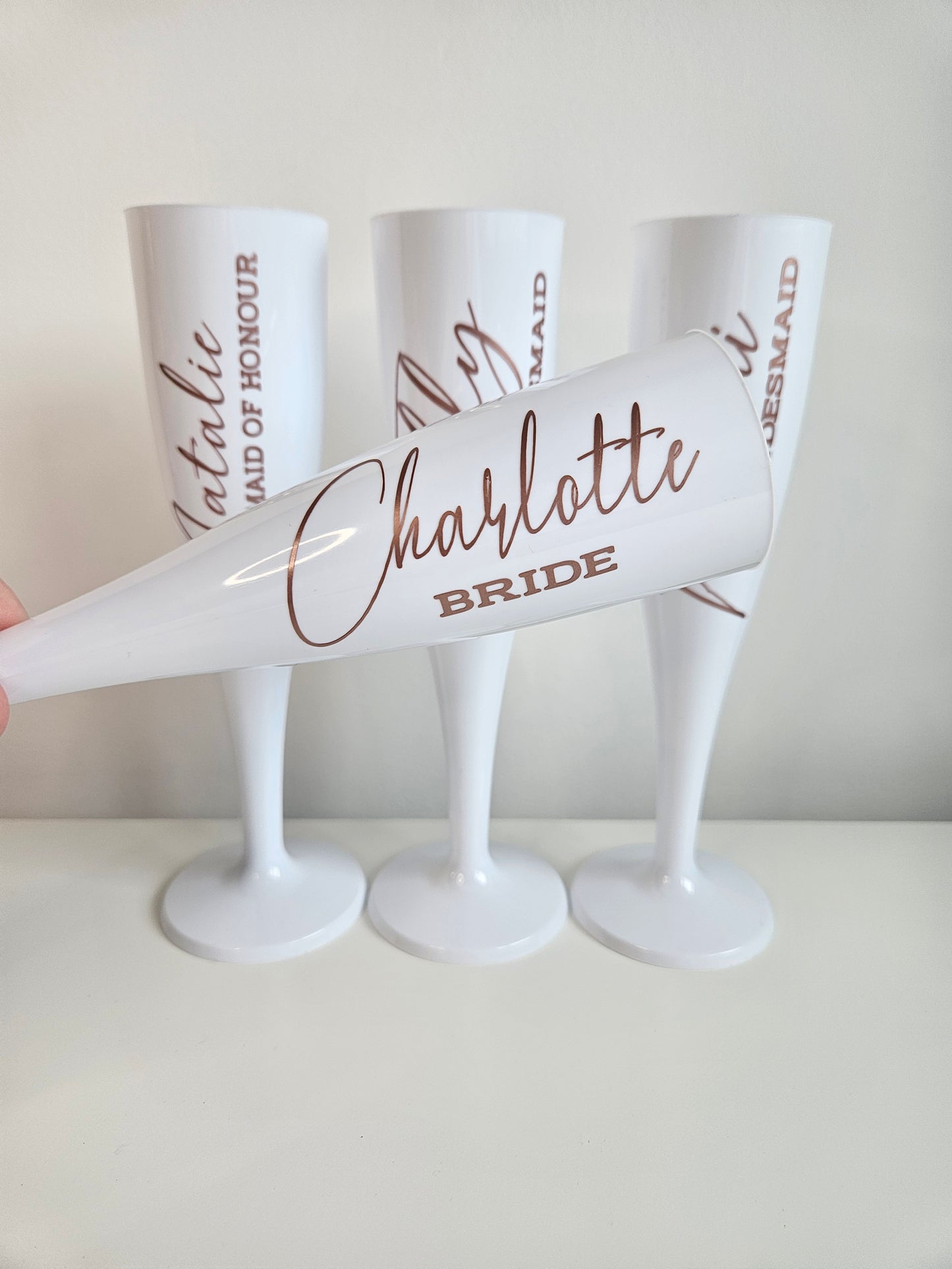 Champagne flute - White