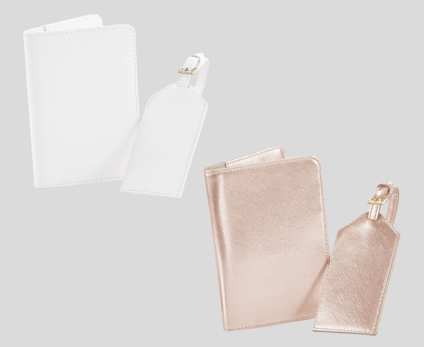 Passport holder and luggage tag set