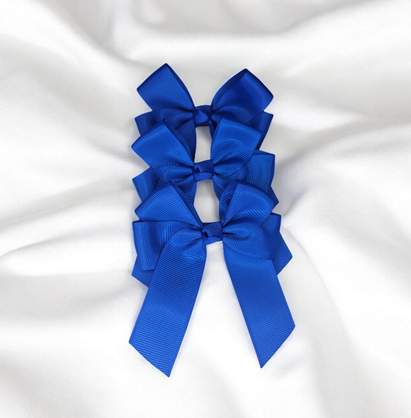 Royal blue hair bow