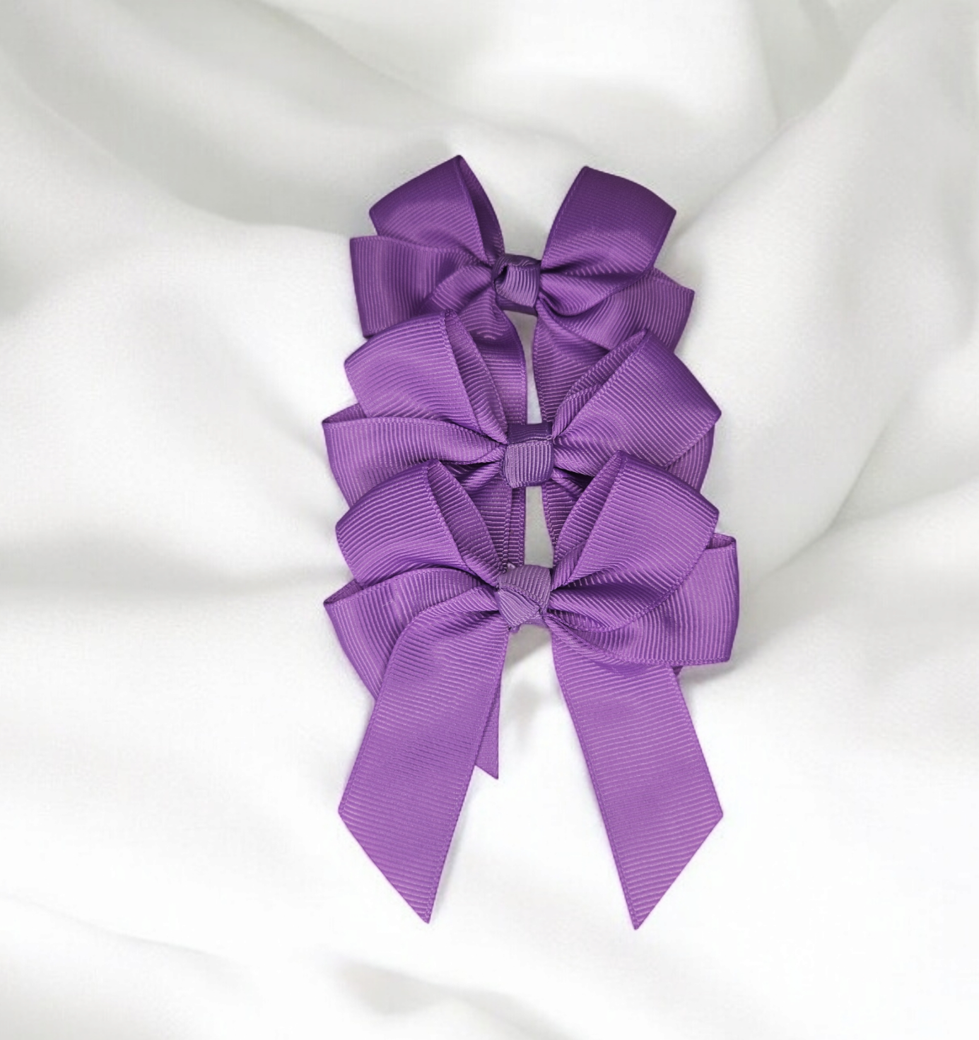 Purple hair bow