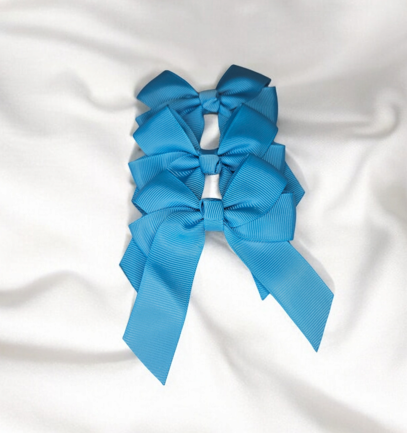 Blue hair bow