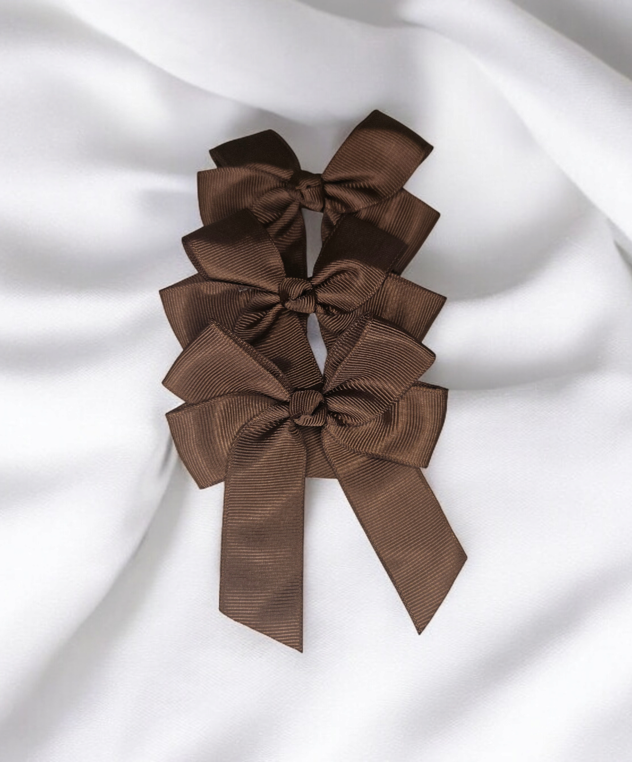 Brown hair bow