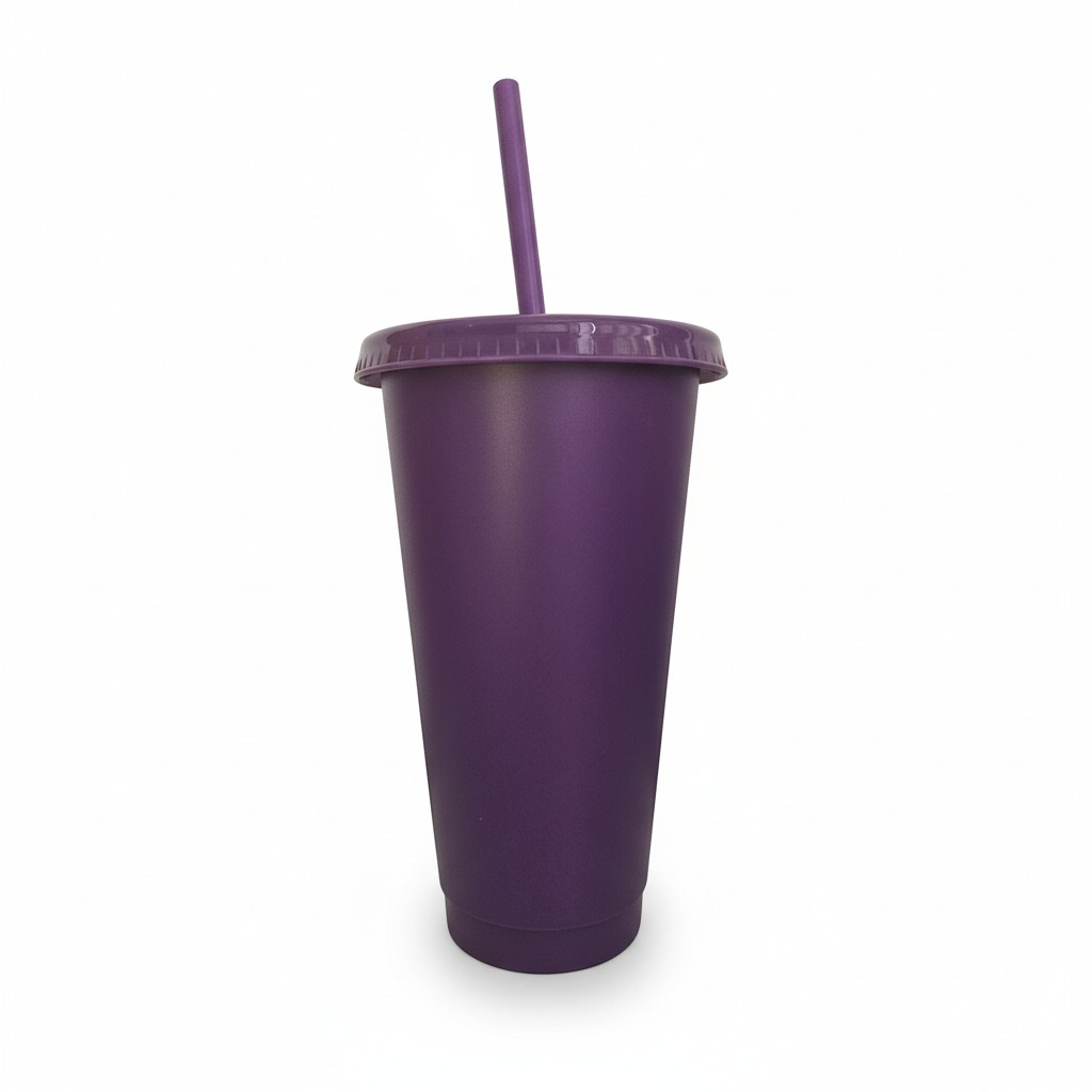 24oz purple cold cup