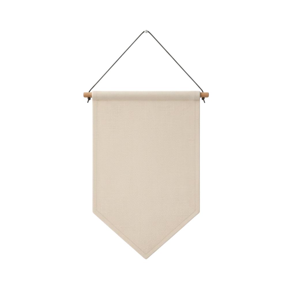 Linen Hanging Pennant - Large