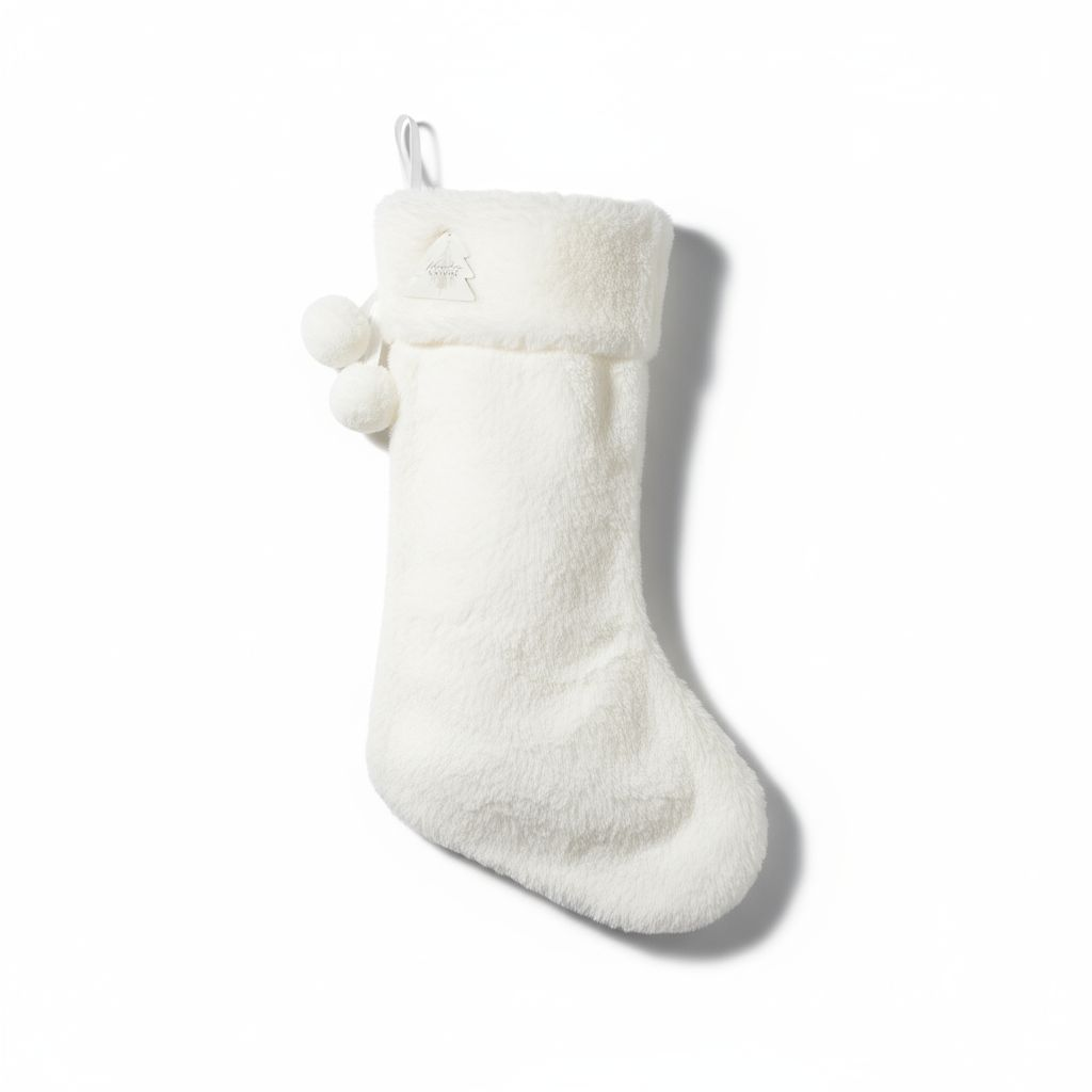White Faux Fur Stocking