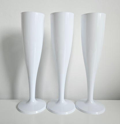 Champagne flute - White