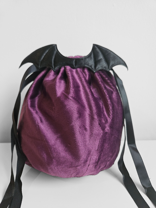 Velvet bat bag