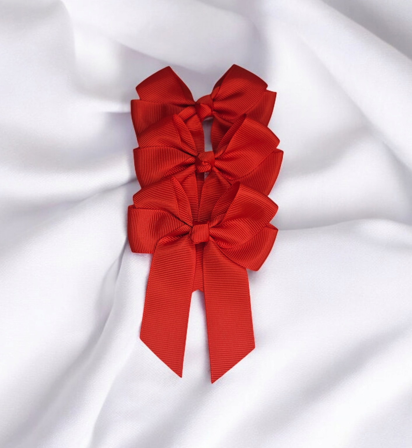 Red hair bow