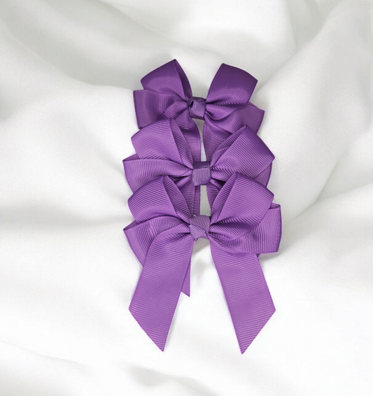 Purple hair bow