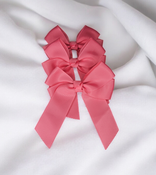 Pink hair bow
