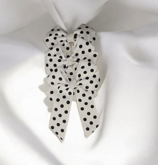 Polka dot hair bow