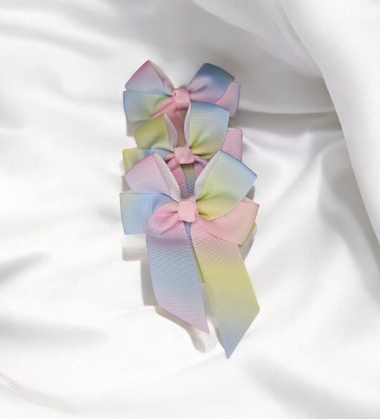 Ombre hair bow