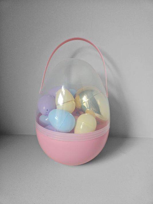 Pink fillable egg