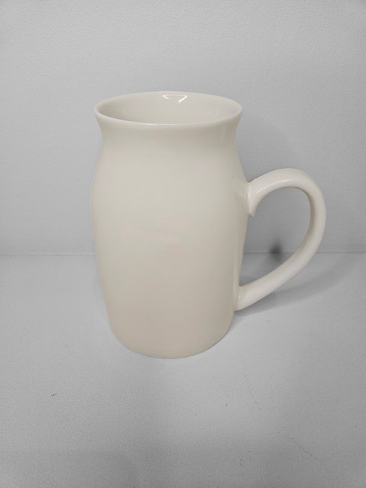 White ceramic milk jug