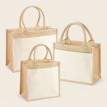 Pocket front jute bag