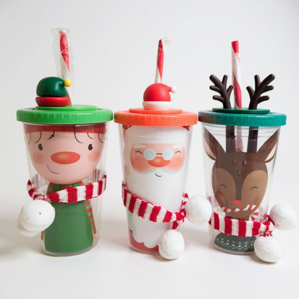 Festive Cup With Straw