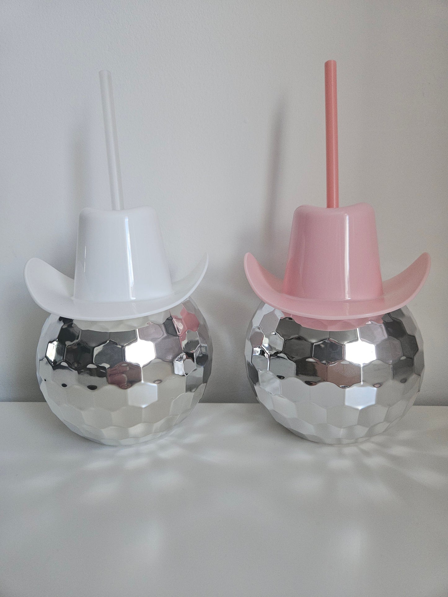 Cowgirl Hat Disco Ball Tumbler