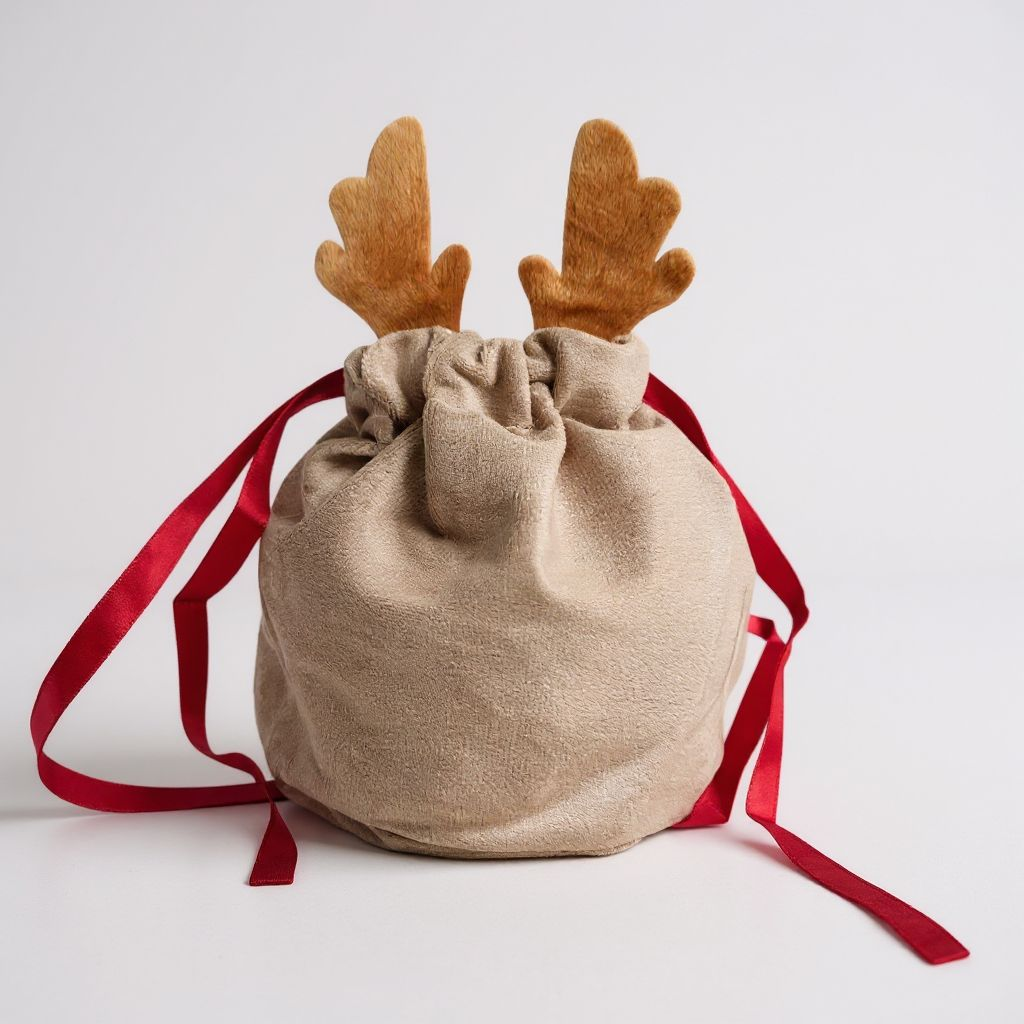 Velvet reindeer bag