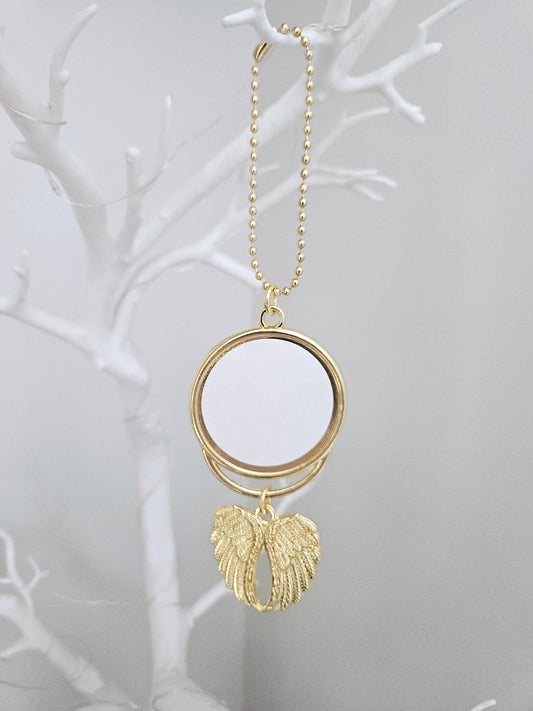 Angel Wing Sublimation Charm - Gold
