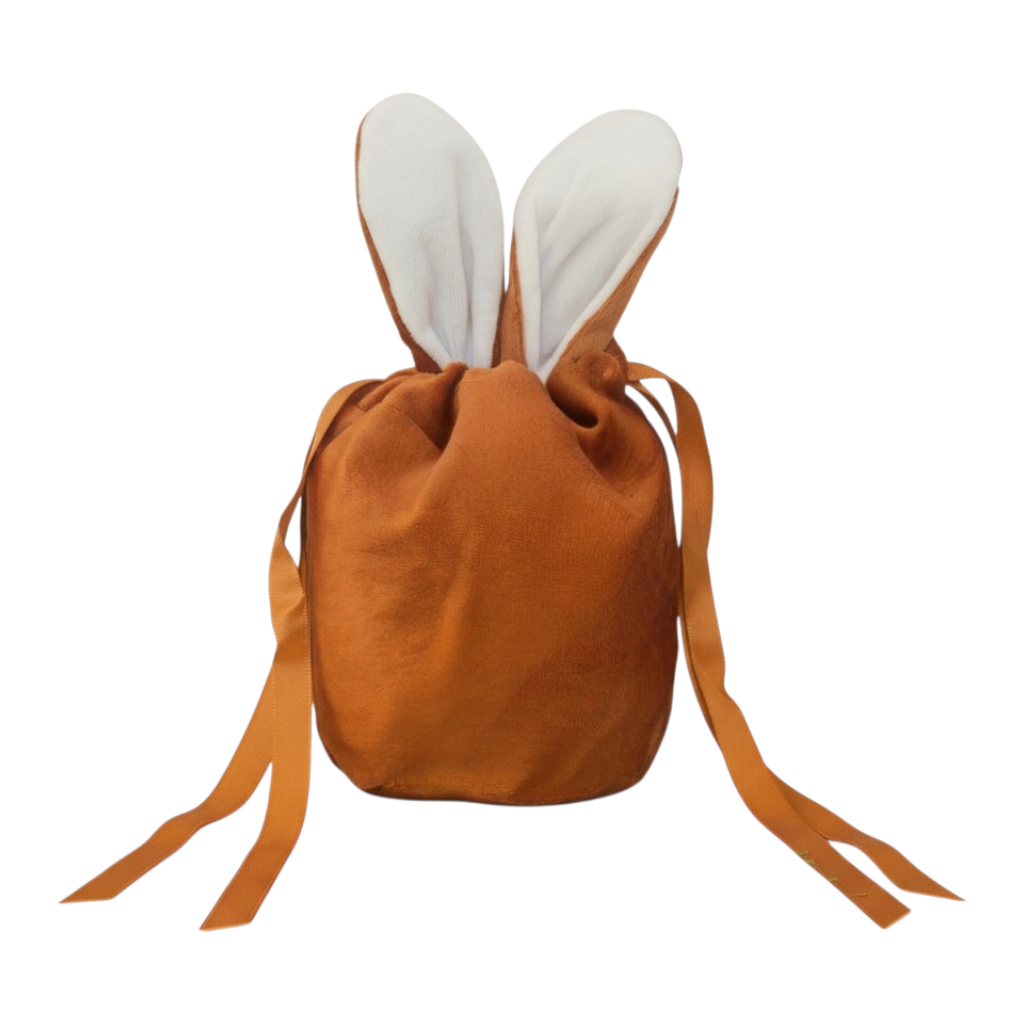 Rust Velvet Bunny Bag