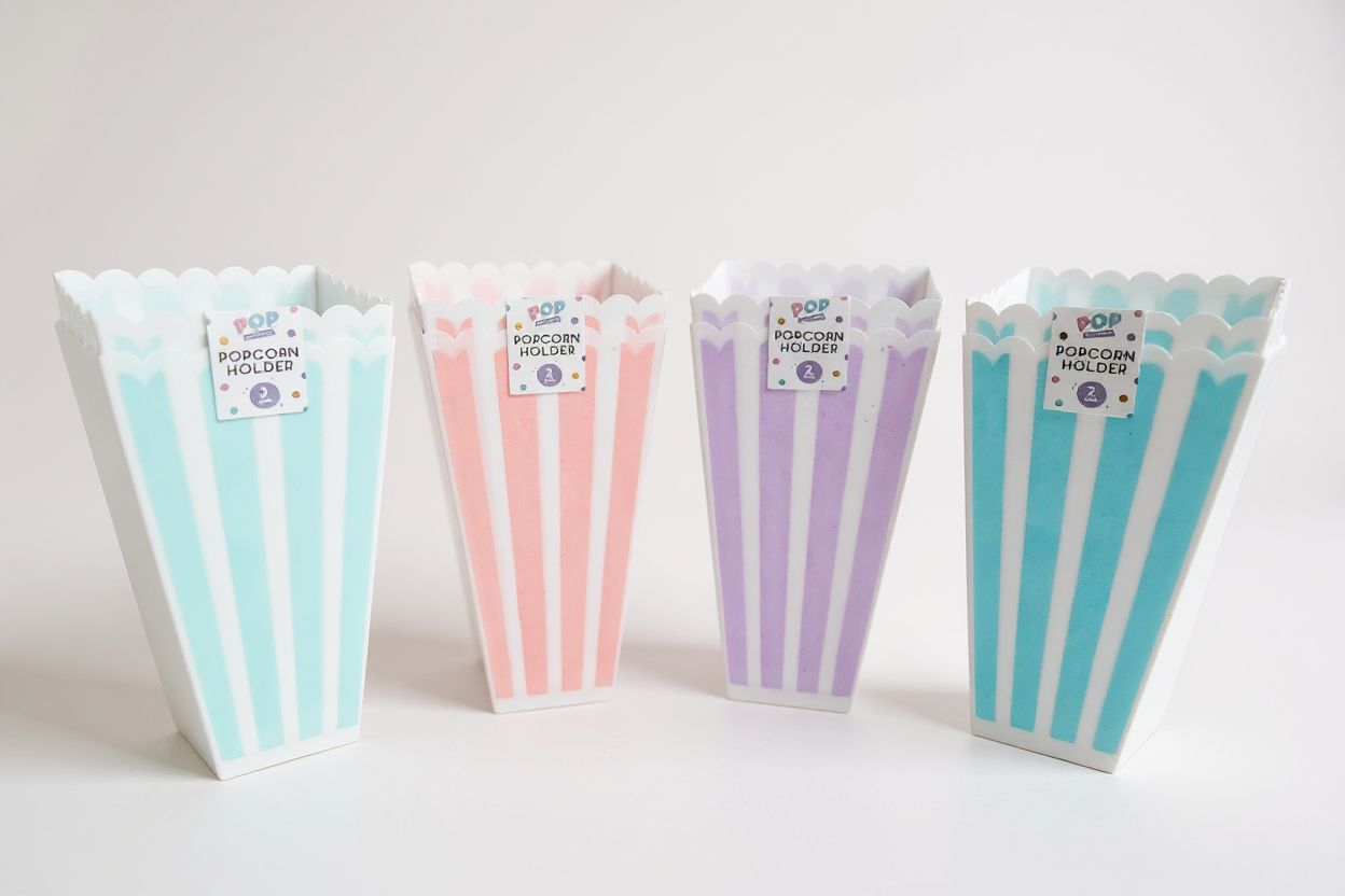 Plastic Popcorn Holder 2PK