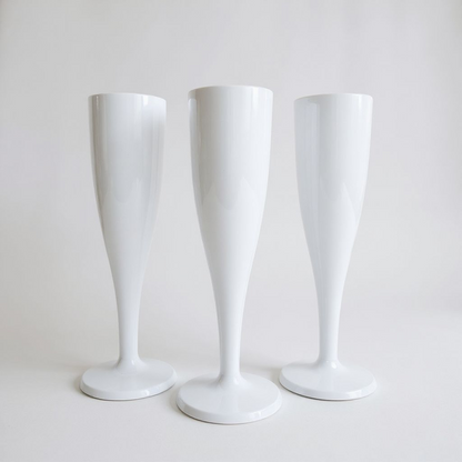 Champagne flute - White