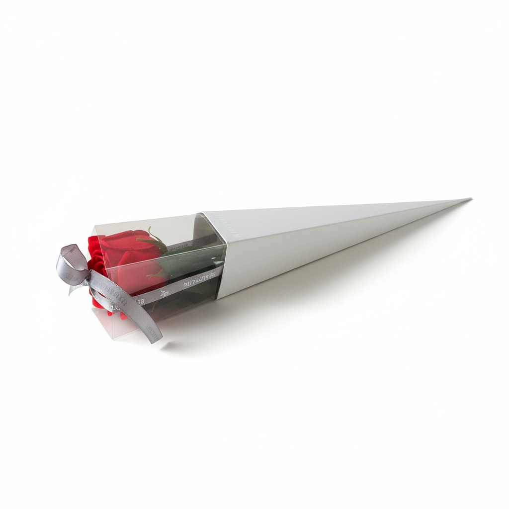 Single Red Rose In Gift Box