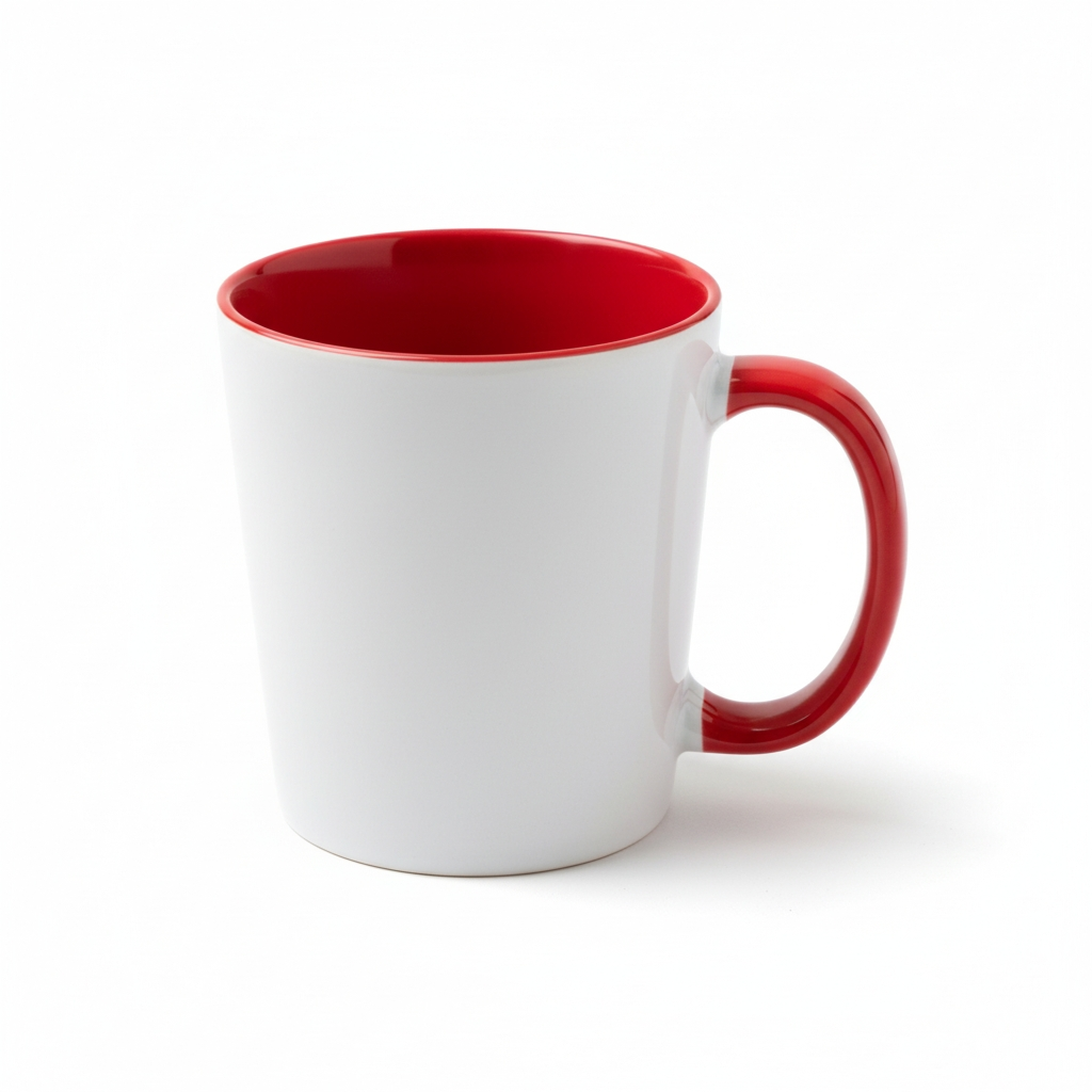 Inner And Handle Mug - Red