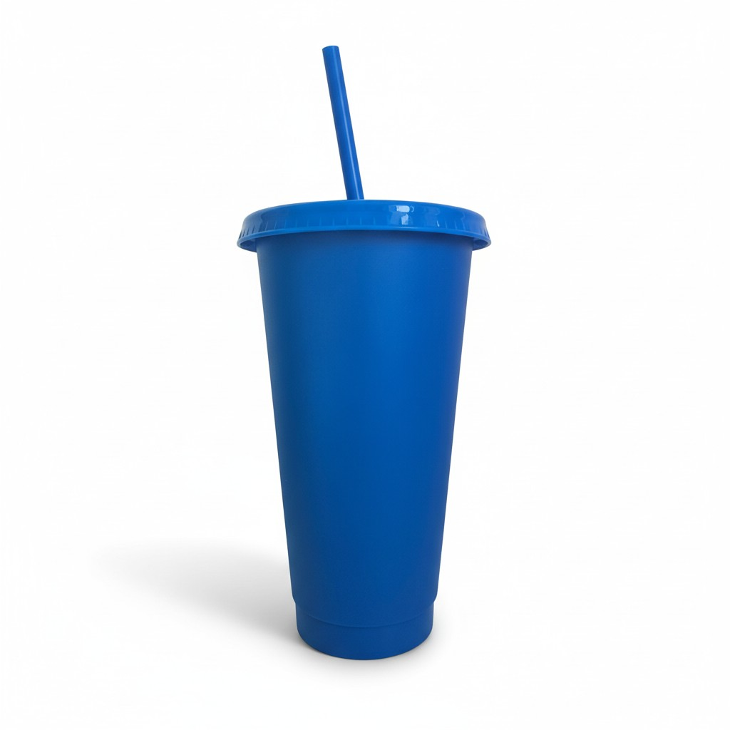 24oz blue cold cup